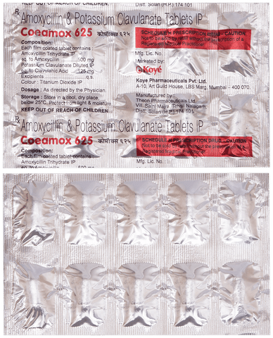 Coeamox 625 Tablet image Coeamox 625 Tablet image
