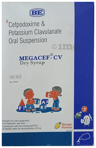 Megacef-CV Dry Syrup Mango image Megacef-CV Dry Syrup Mango image