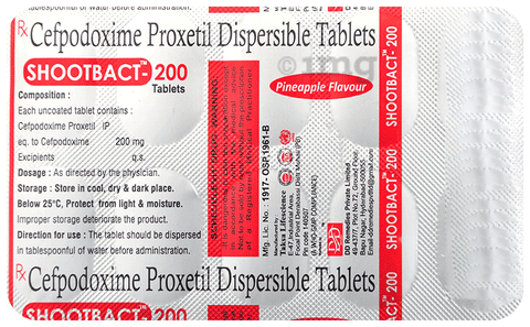 Shootbact 200 Tablet DT Pineapple image