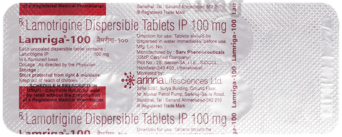 Lamriga 100mg Tablet DT image