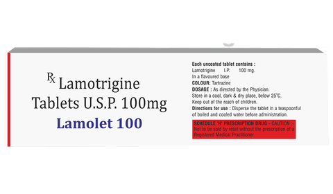 Lamolet 100mg Tablet image
