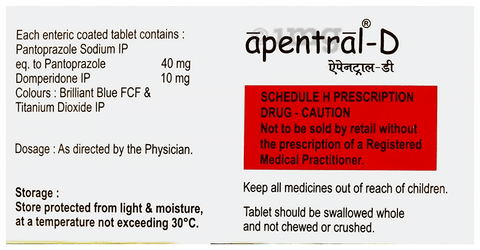 Apentral-D 10mg/40mg Tablet