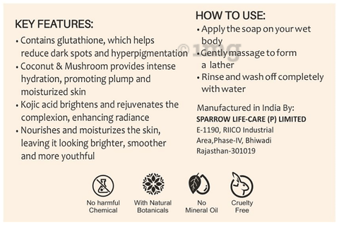 Glamveda Glutathione Skin Lightening & Radiance Soap (75gm Each): Buy box of 2.0 soaps at best price in India