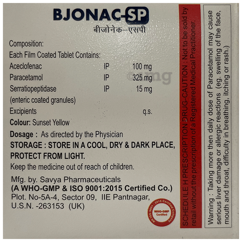 Bjonac-SP Tablet image