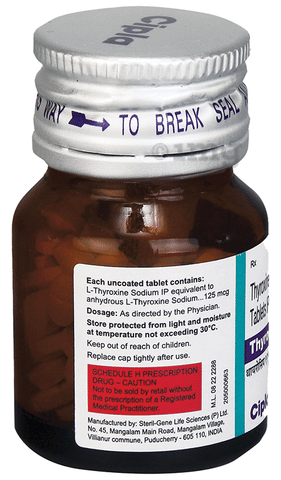 Thyrocip 125 Tablet image