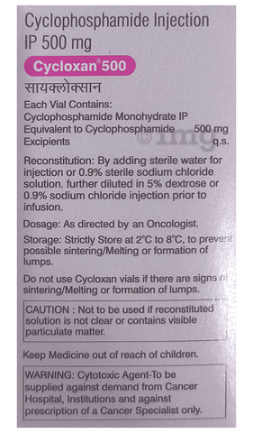 CYCLOXan 500mg Injection image CYCLOXan 500mg Injection image