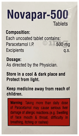 Novapar 500 Tablet image