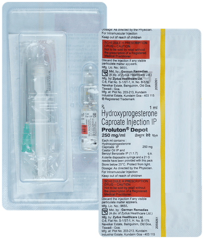Proluton Depot 250mg/ml Injection image