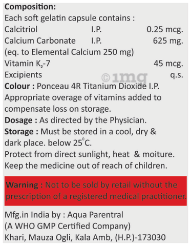 Shellvit K2 7 Softgel Capsule image Shellvit K2 7 Softgel Capsule image