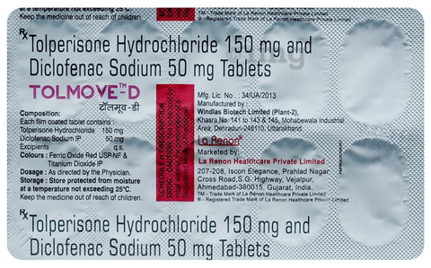 Tolmove D 150mg/50mg Tablet image Tolmove D 150mg/50mg Tablet image