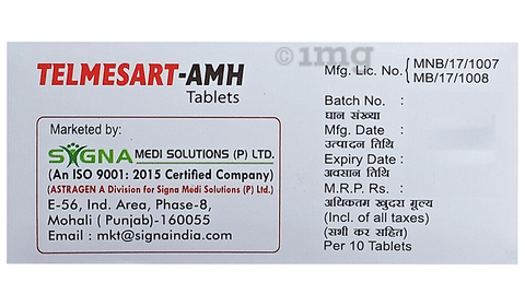 Telmesart-AMH Tablet image Telmesart-AMH Tablet image