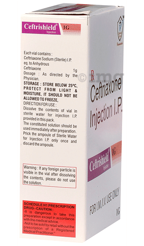 Ceftrishield 1g Injection image Ceftrishield 1g Injection image