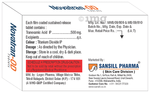 Novatran-OD Tablet SR image