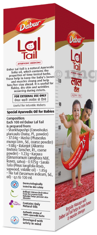Dabur Lal Tail Ayurvedic Baby Massage Oil Supports Baby s Bone