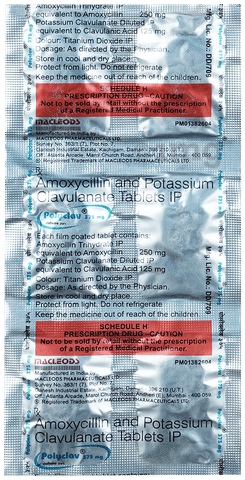 Polyclav 250mg/125mg Tablet image Polyclav 250mg/125mg Tablet image