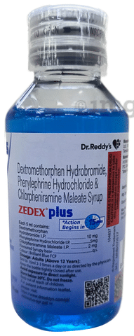 Zedex Plus Cough Syrup Sugar Free: View Uses, Side Effects, Price and  Substitutes | 1mg