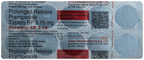 Pramirol SR 3.15 Tablet image