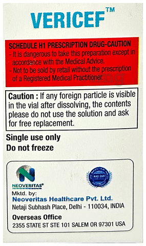 Vericef 1gm Injection