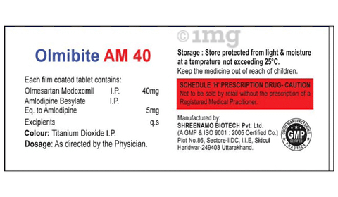 Olmibite AM 40 Tablet image