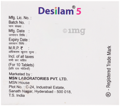 Desilam 5mg Tablet image