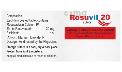 Rosuvil 20mg Tablet image Rosuvil 20mg Tablet image