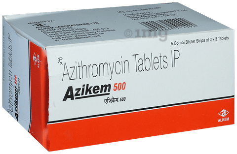 Azikem 500mg Tablet image