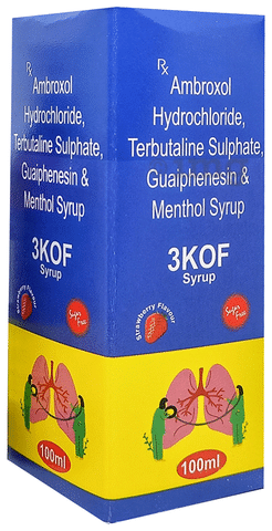 3Kof Syrup Strawberry Sugar Free