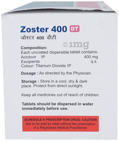 Zoster 400mg Tablet DT image