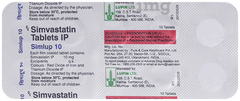Simlup 10mg Tablet image