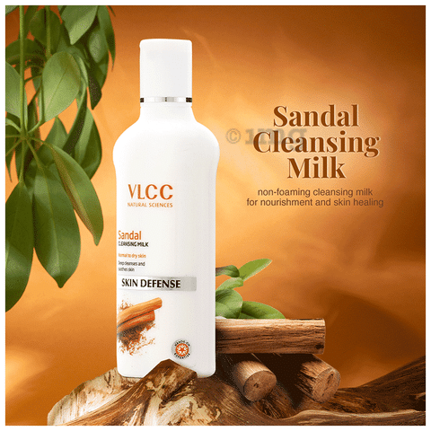 Buy VLCC Sandal Cleansing Milk - 100ml X 3 (Pack of 3) Deep Cleanses &  Soothes Skin. With Sandal, Ashwagandha, Fenugreek & Indian Berberry  Extracts, Almond and Olive Oils. Online at Low