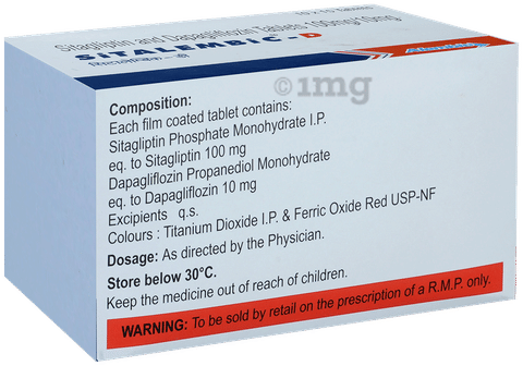 Sitalembic D 10mg/100mg Tablet image Sitalembic D 10mg/100mg Tablet image