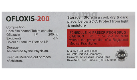 Ofloxis 200 Tablet image Ofloxis 200 Tablet image