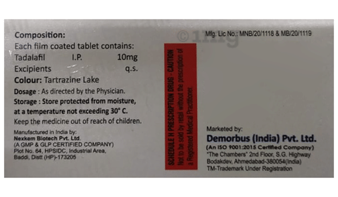 Exdafil 10 Tablet image