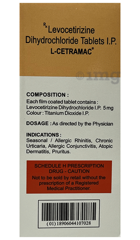 L Cetramac 5mg Tablet image L Cetramac 5mg Tablet image