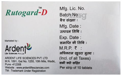 Rutogard-D Tablet image