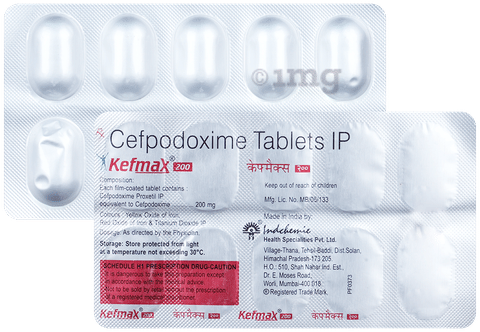Kefmax 200mg Tablet image