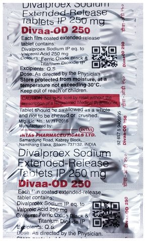Divaa-OD 250 Tablet