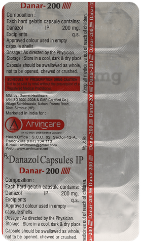 Danar 200mg Capsule image