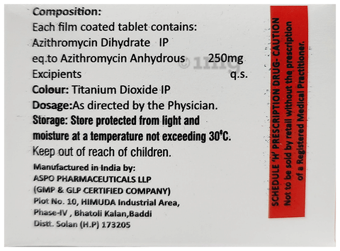 Azeeript 250 Tablet image