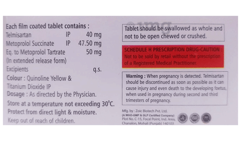 Evetel-M 50 Tablet ER image