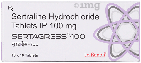 Sertagress 100mg Tablet image Sertagress 100mg Tablet image
