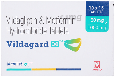 Vildagard M 1000mg/50mg Tablet