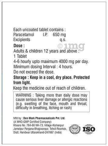 Vonamol 650 Tablet image Vonamol 650 Tablet image