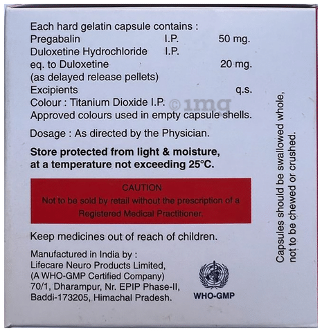 Nuragalin D 50/20 Capsule