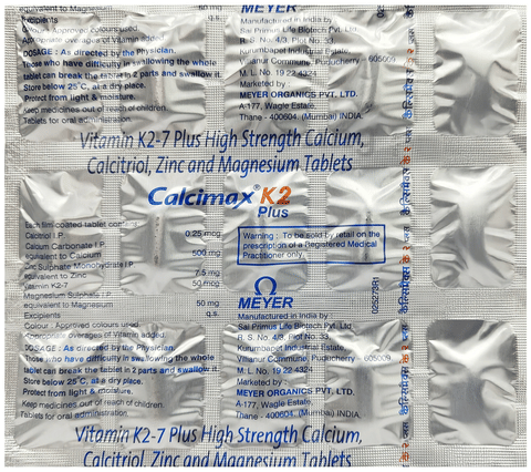 Calcimax K2 Plus Tablet image Calcimax K2 Plus Tablet image
