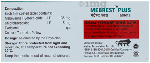 Mebrest Plus Tablet image Mebrest Plus Tablet image