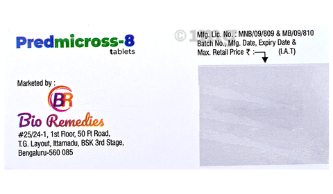 Predmicross 8 Tablet image Predmicross 8 Tablet image