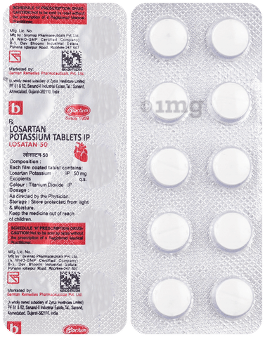 Losatan 50mg Tablet