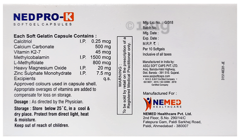 Nedpro-K Softgel Capsule image