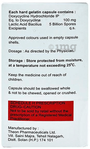 Vvdox 100mg Capsule image